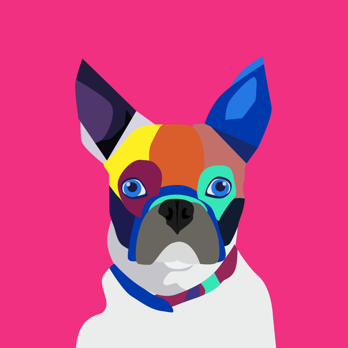 Młodzieżowy styl pop-art w projektowaniu i sztuce