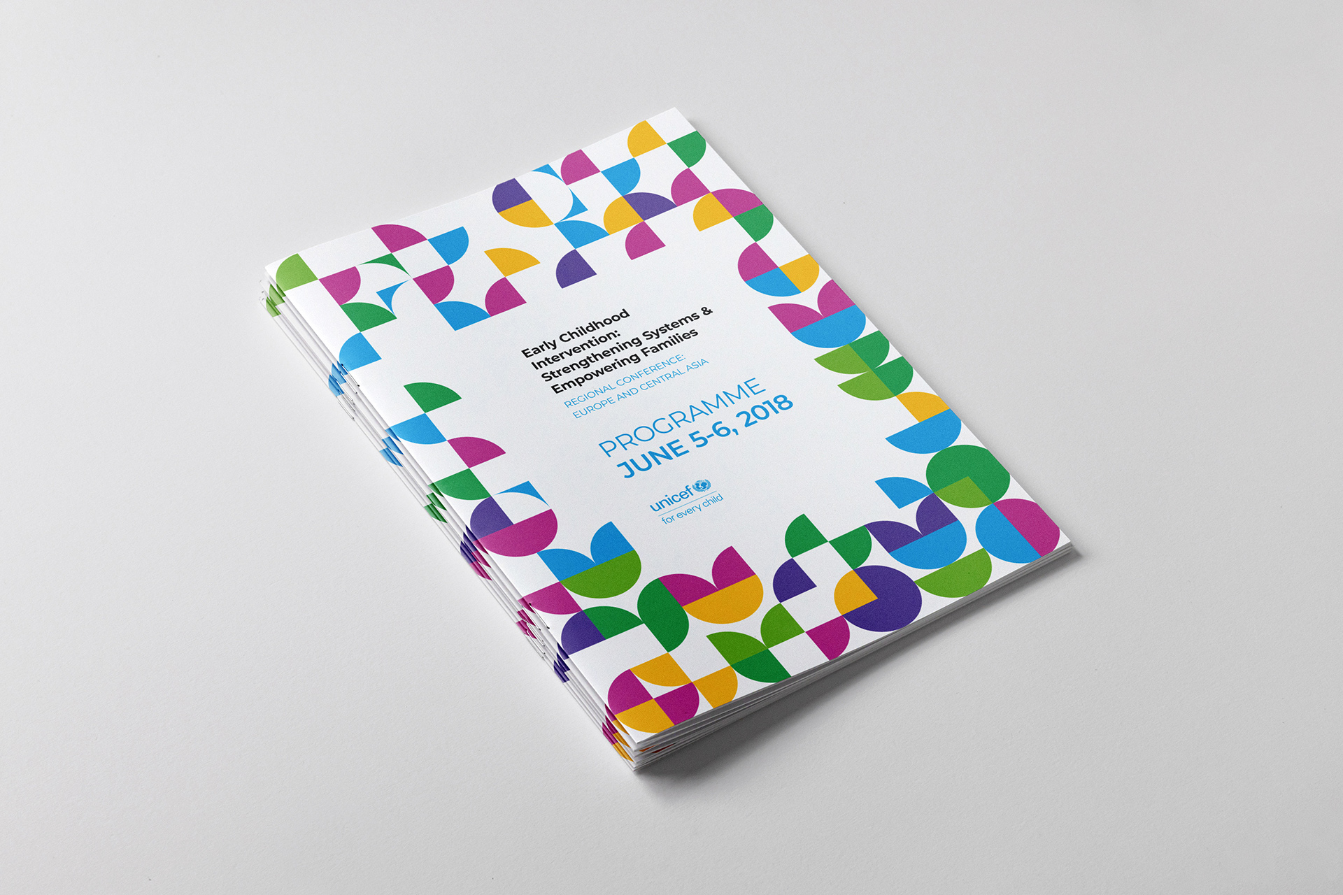Design of the brochure with the conference program