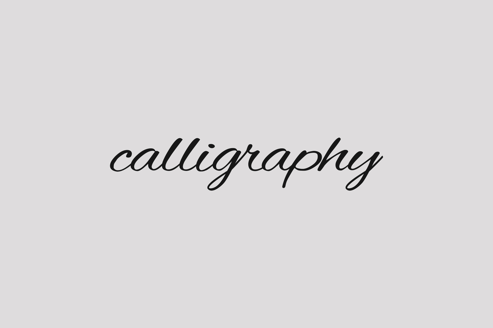 Calligraphy
